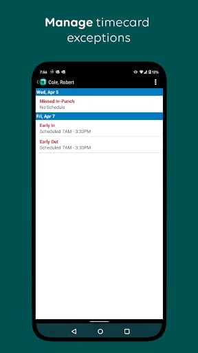 UKG Workforce Central Screenshot 3