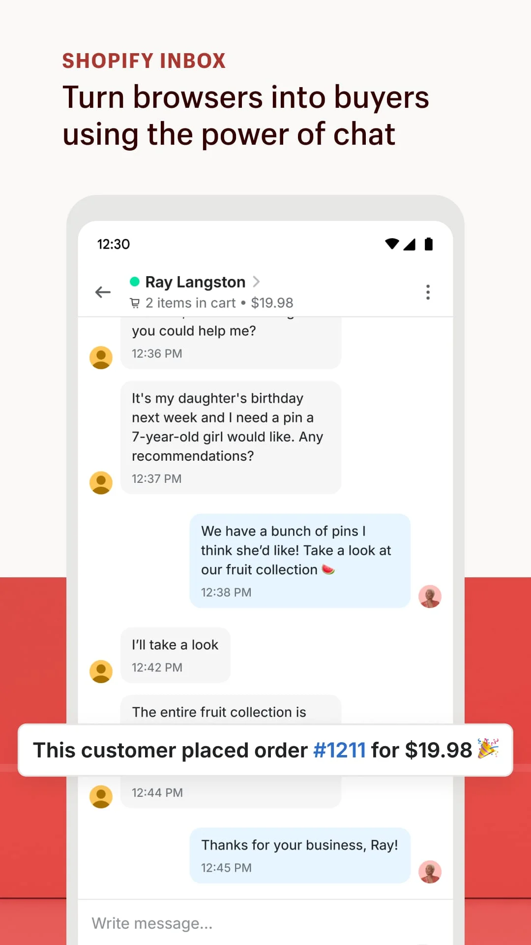 Shopify Inbox Screenshot 4