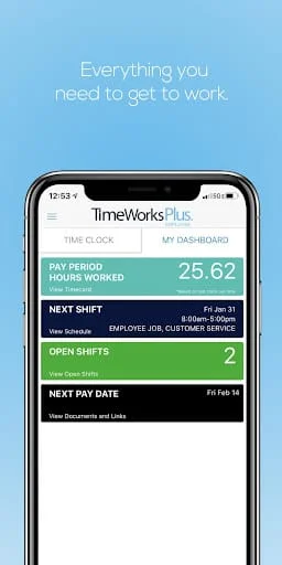 TimeWorksPlus Employee Screenshot 2