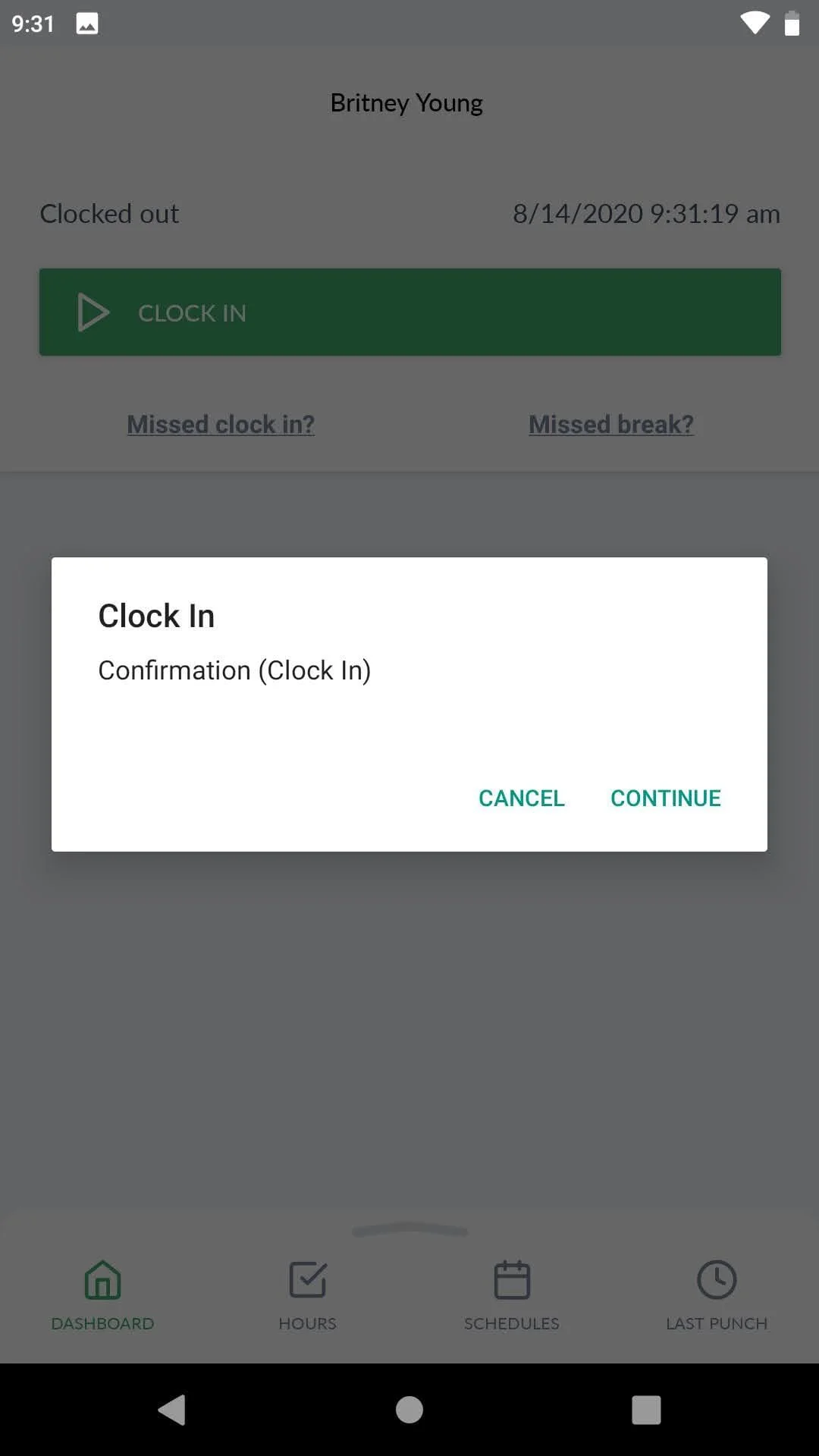 TCP MobileClock Screenshot 2