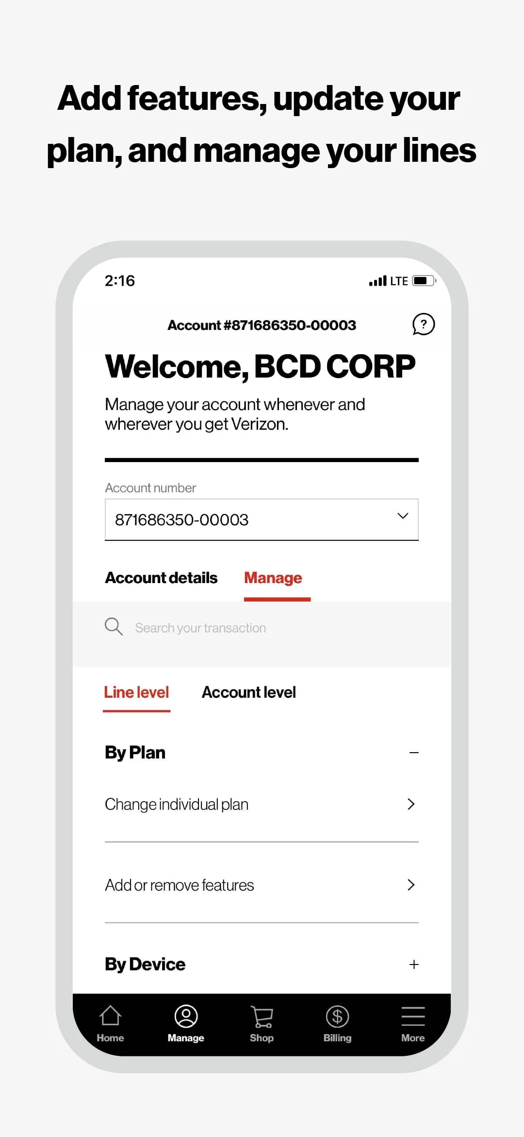 My Verizon For Business Screenshot 2