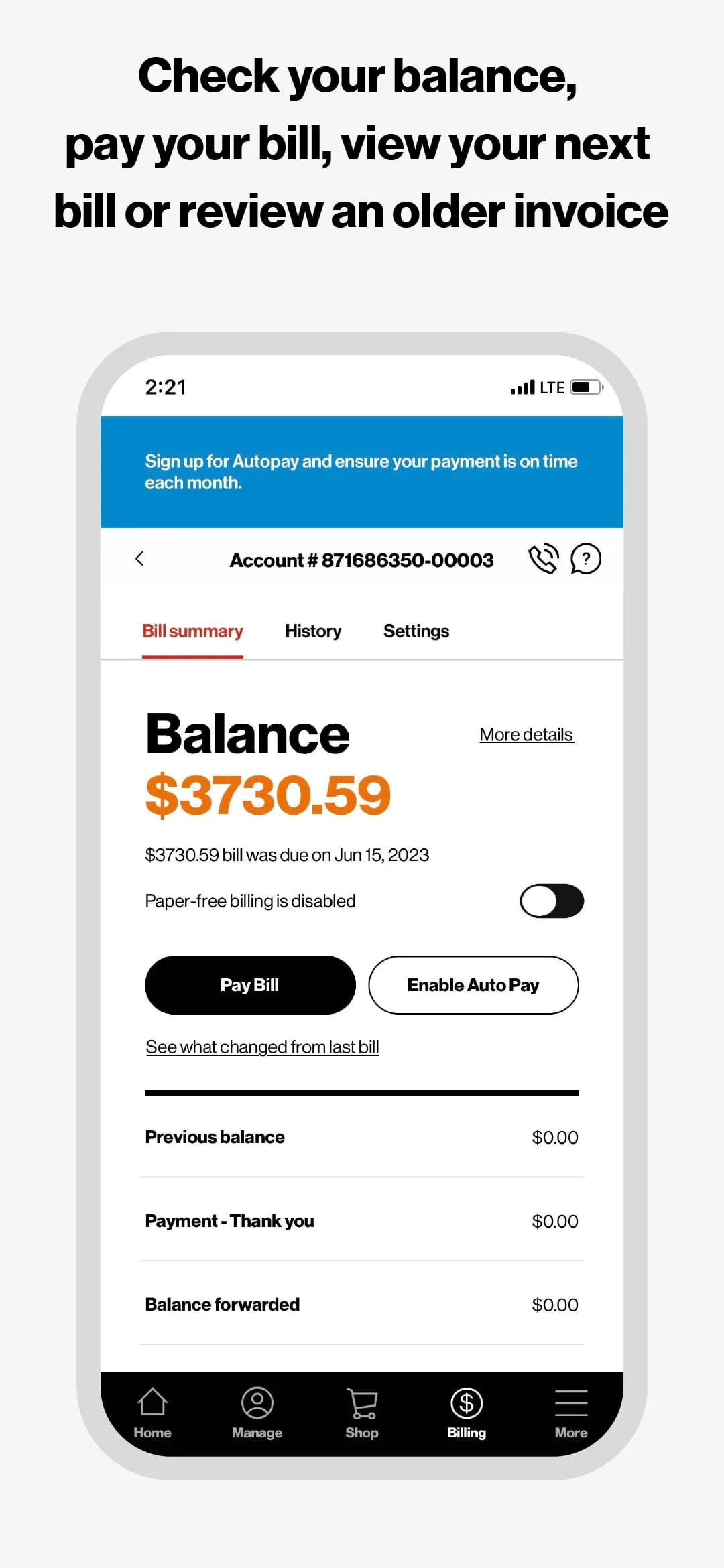 My Verizon For Business Screenshot 4