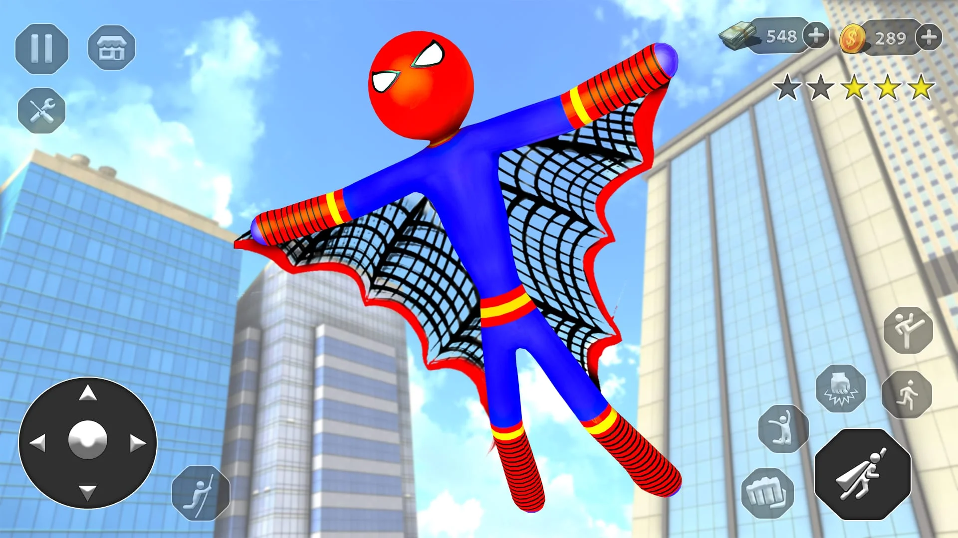 Stick Rope Hero Superhero Game Screenshot 3