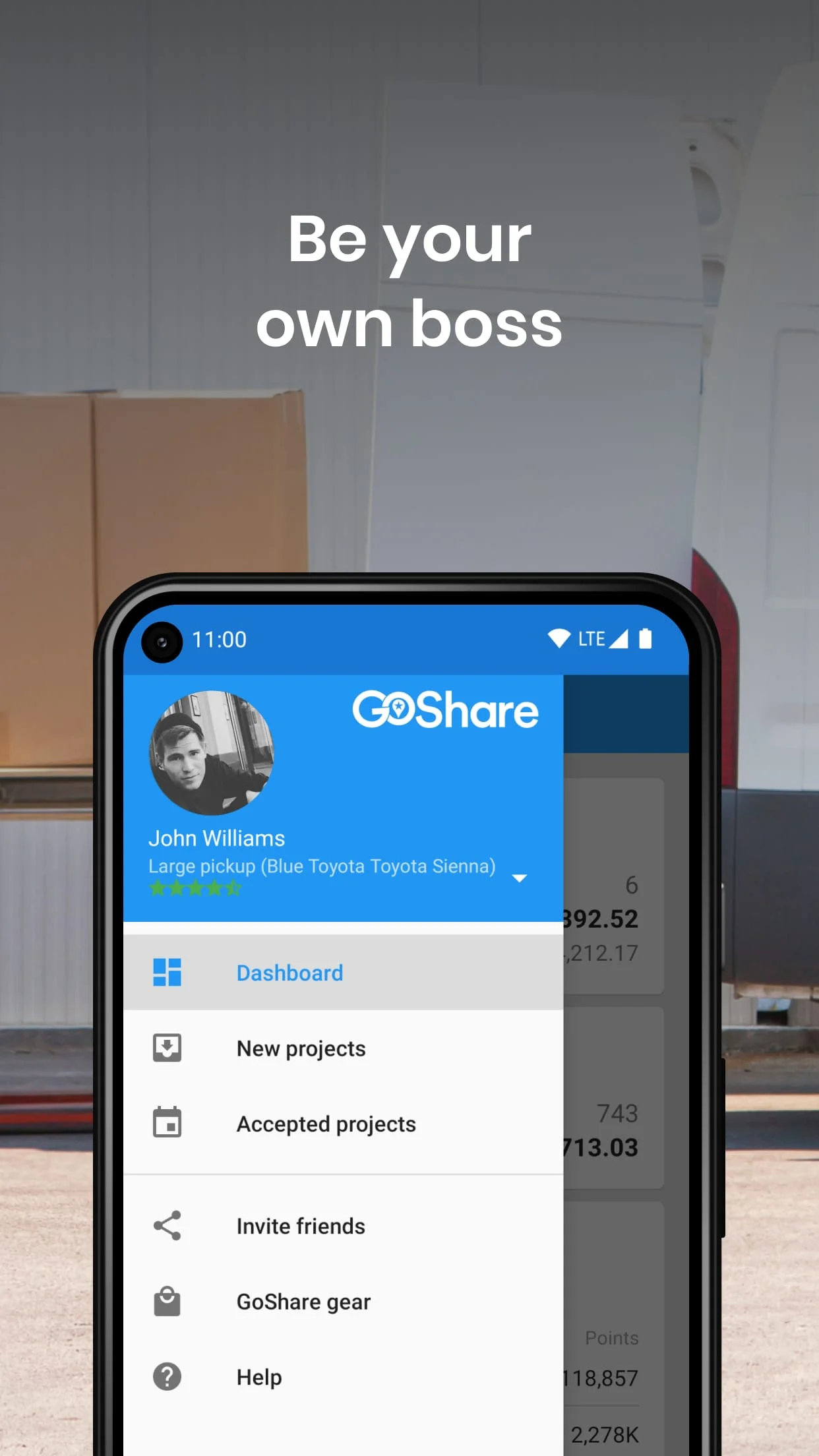 GoShare Driver - Delivery Pros Screenshot 2