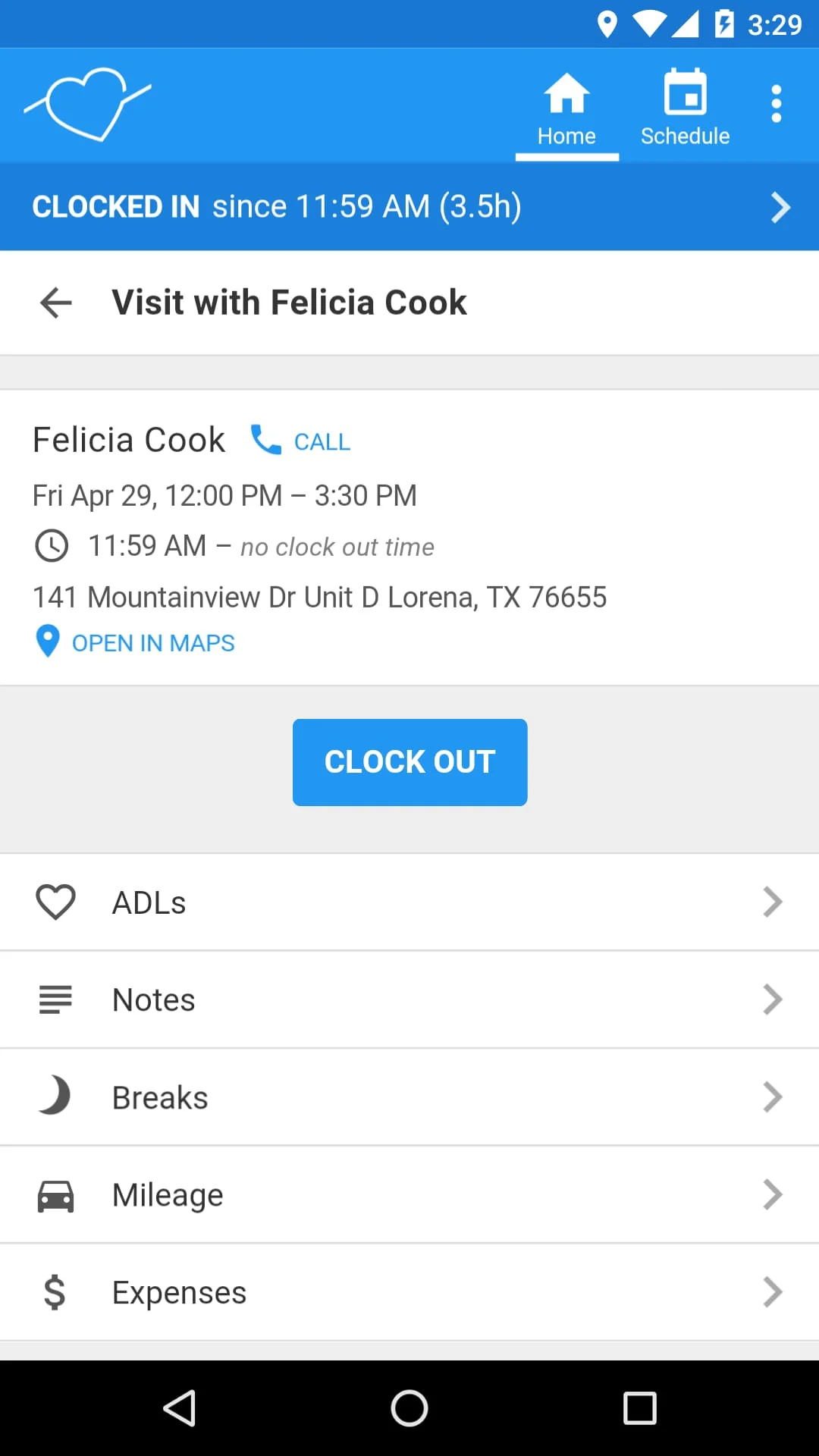 AxisCare Mobile Screenshot 2