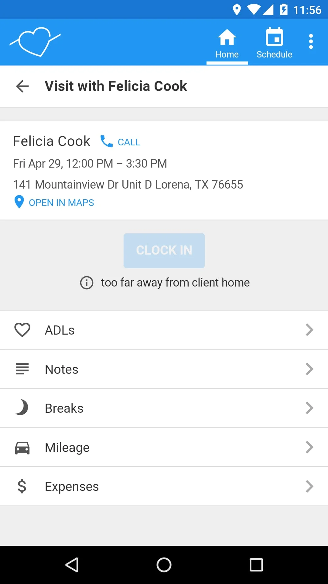 AxisCare Mobile Screenshot 3