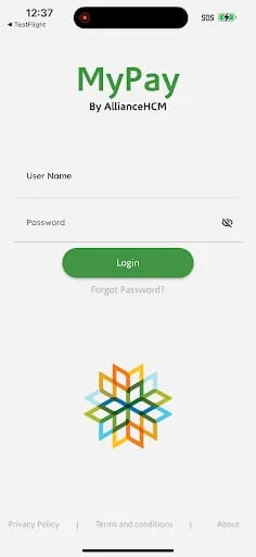 AllianceHCM MyPay Screenshot 1