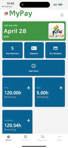 AllianceHCM MyPay Screenshot 2