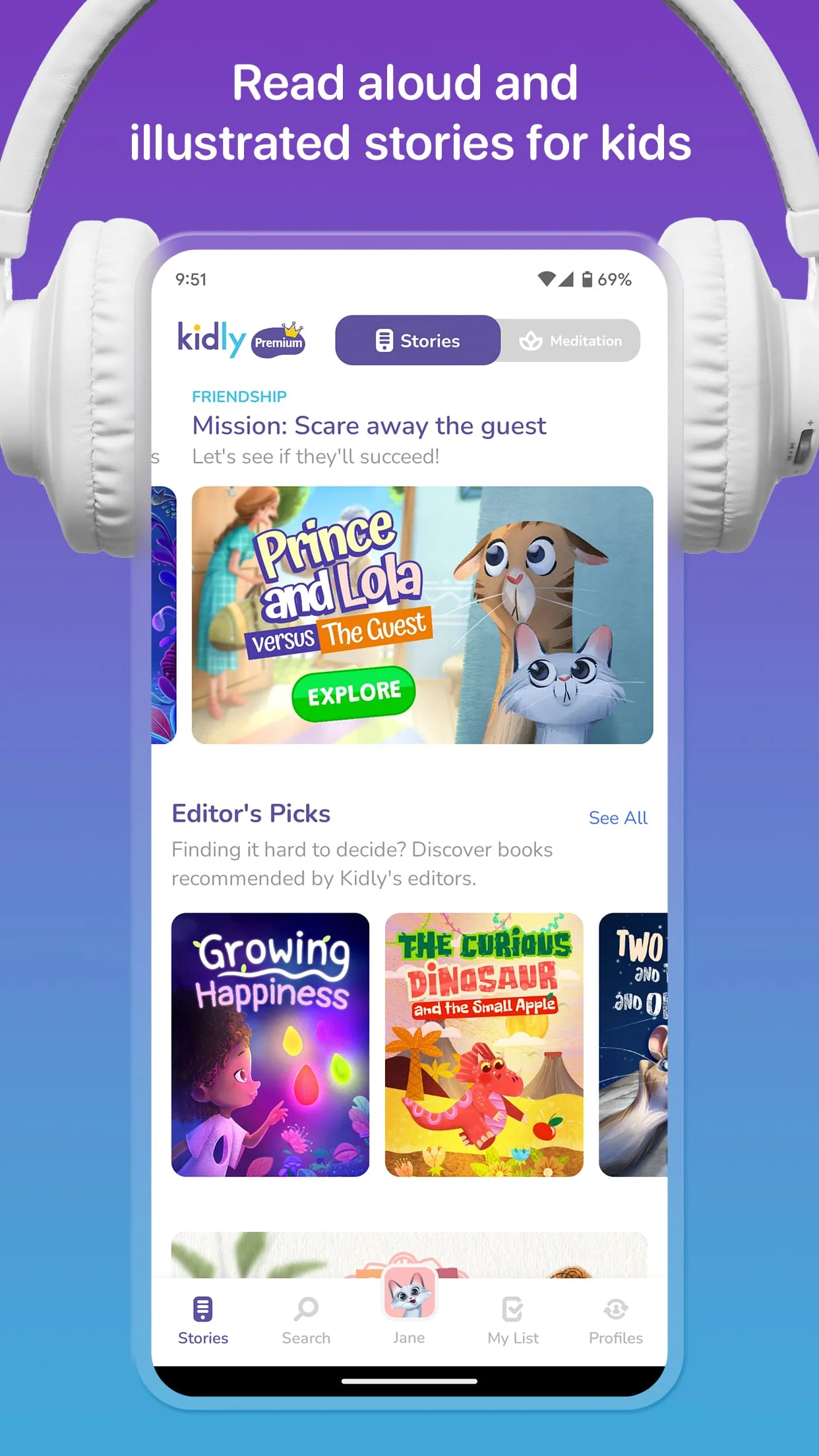 Kidly – Stories for Kids Screenshot 1