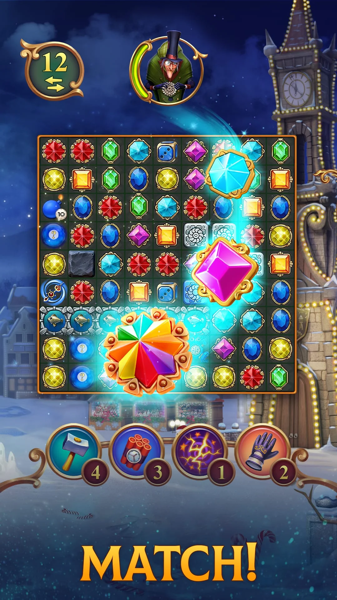 Clockmaker: Jewel Match 3 Game Screenshot 1