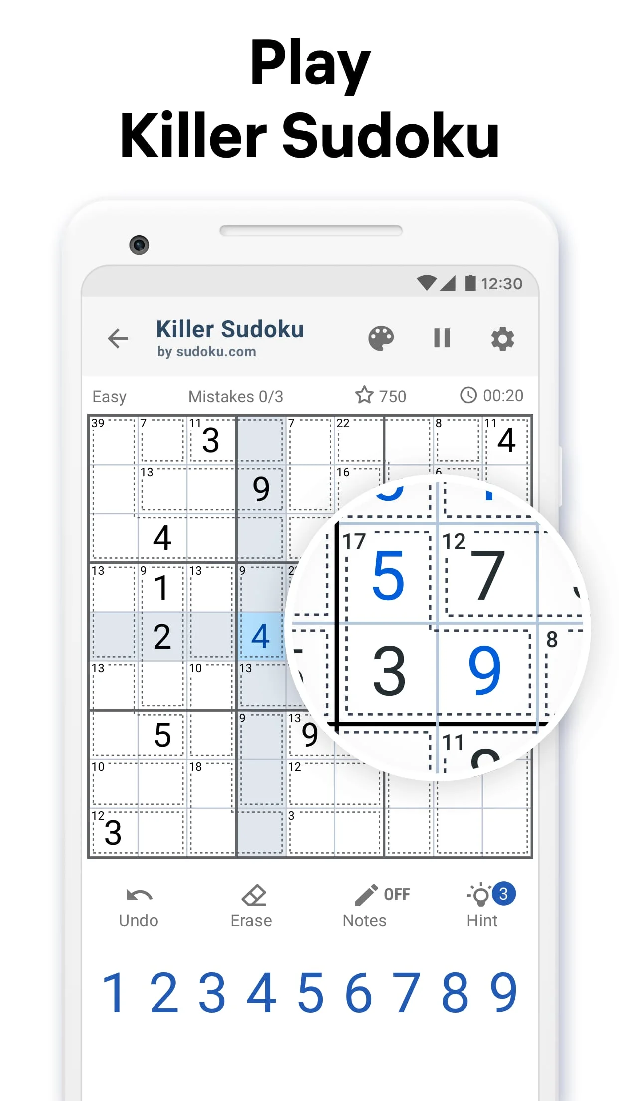Killer Sudoku by Sudoku.com Screenshot 1