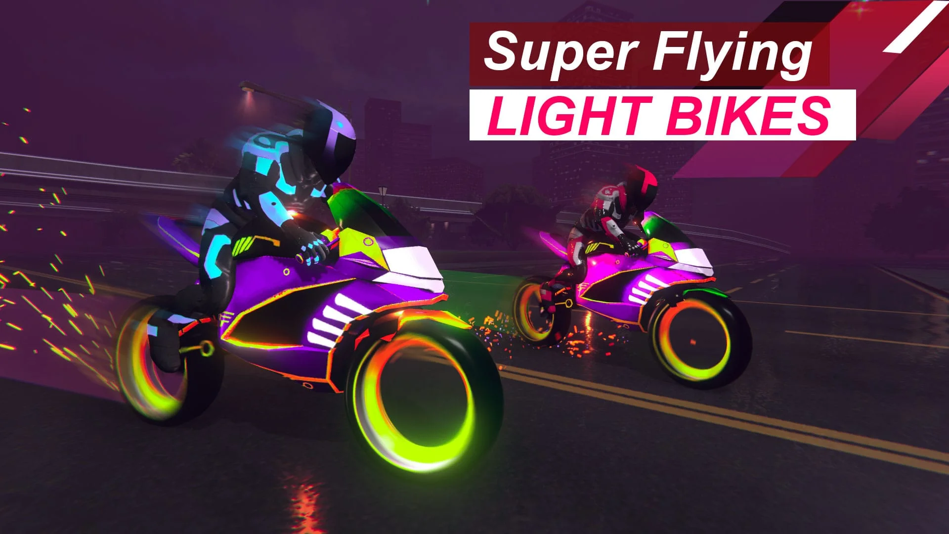Light Bike Flying Stunts Screenshot 4