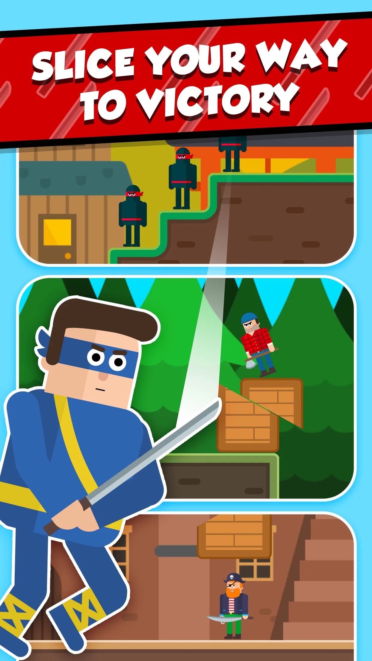 Mr Ninja - Slicey Puzzles Screenshot 4
