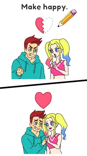 Draw Happy Queen : Puzzle Game Screenshot 1