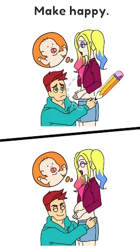 Draw Happy Queen : Puzzle Game Screenshot 2