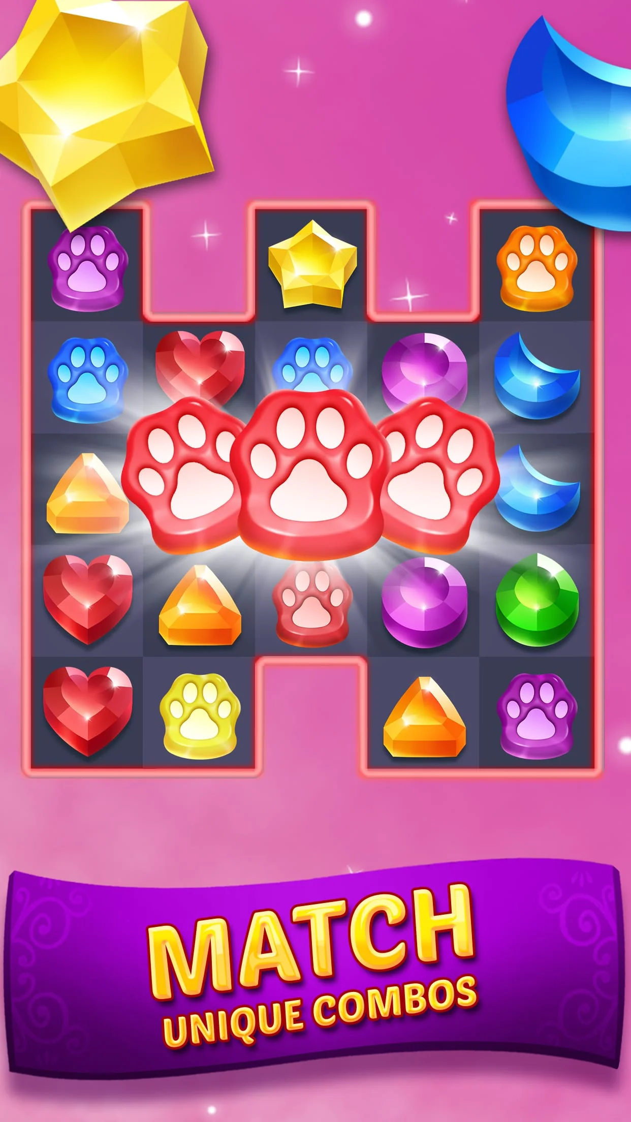 Genies & Gems - Match 3 Game Screenshot 1