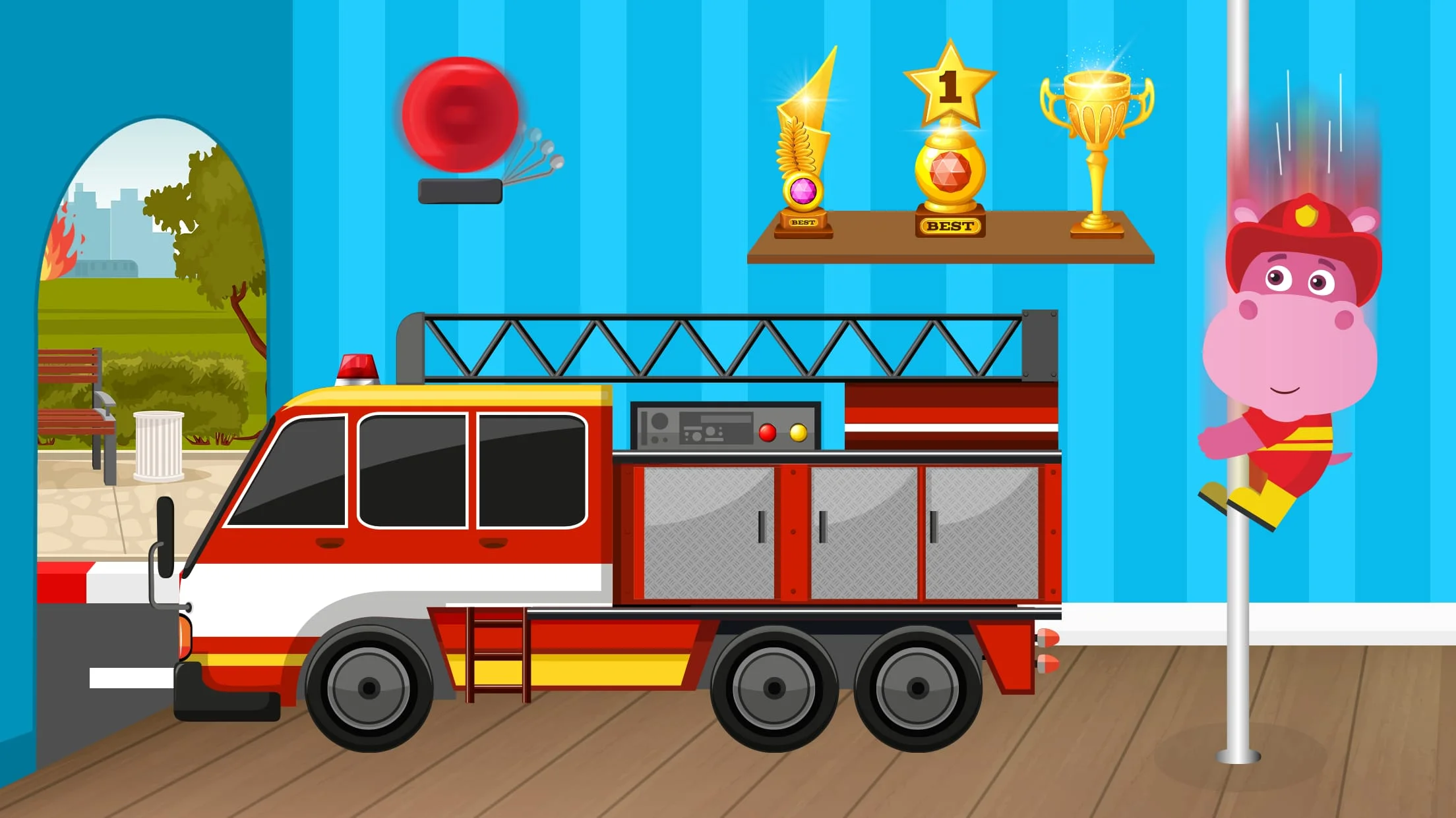 Fireman for Kids - Fire Truck Screenshot 1