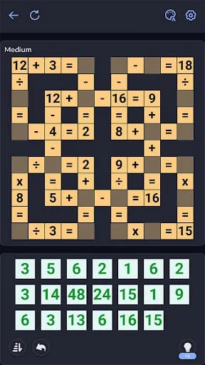 Crossmath - Math Puzzle Games Screenshot 2