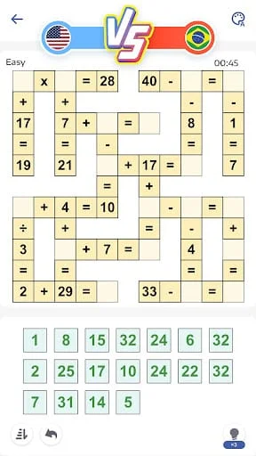 Crossmath - Math Puzzle Games Screenshot 3