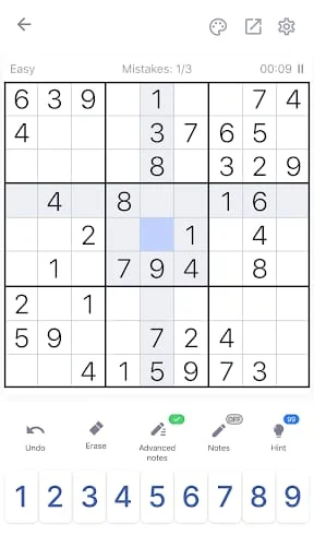 Sudoku - Classic Sudoku Puzzle Screenshot 1