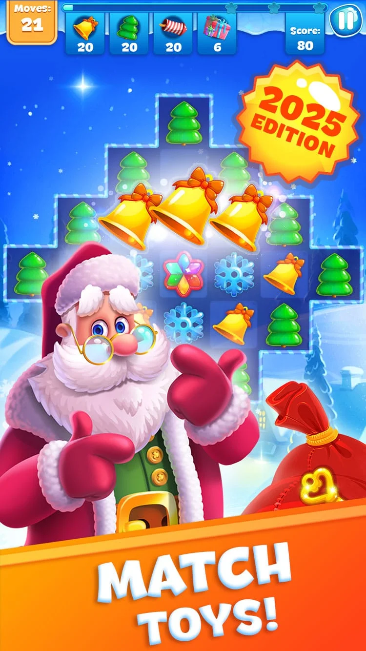 Christmas Sweeper 3 - Match-3 Screenshot 1