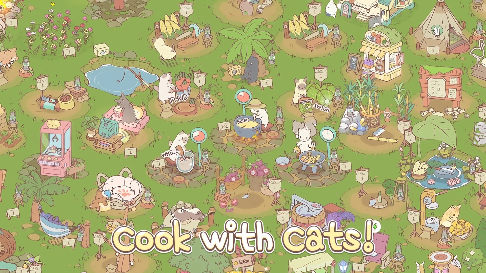 Cats & Soup - Cute Cat Game Screenshot 2