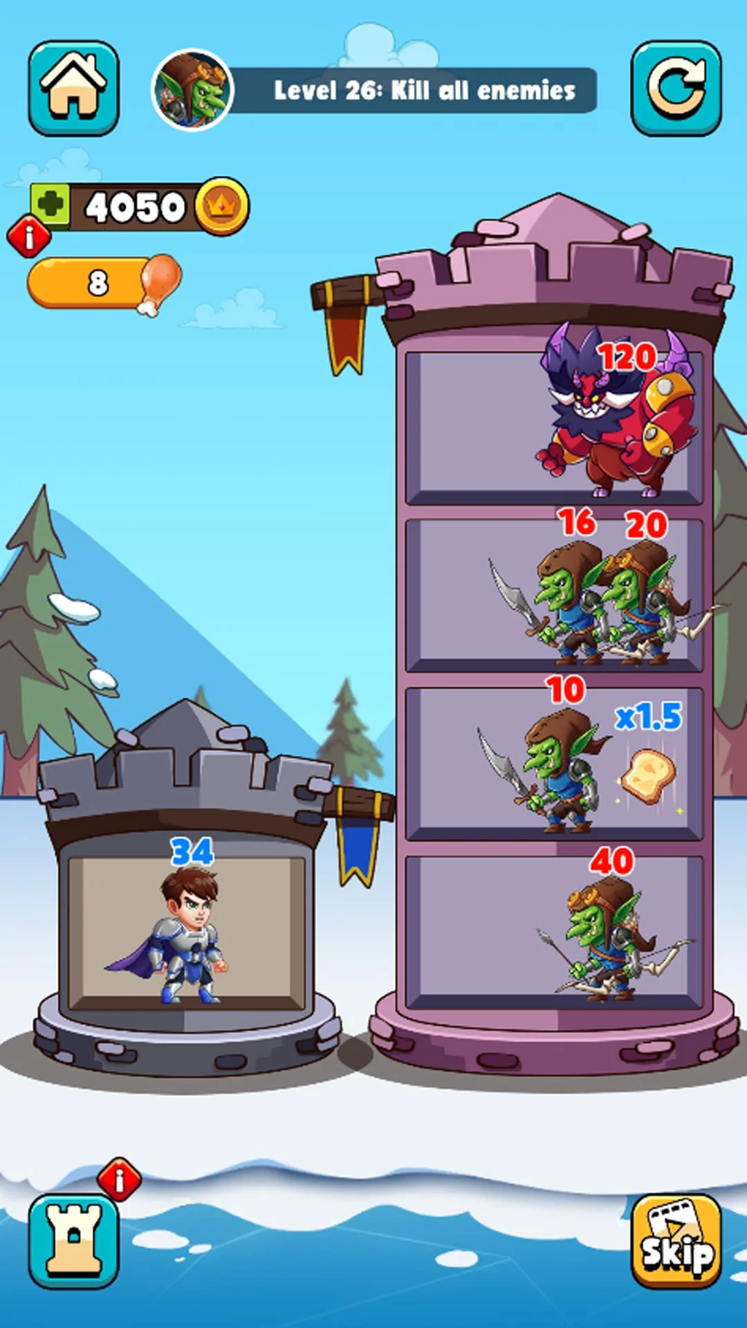 Hero Tower Wars - Merge Puzzle Screenshot 4