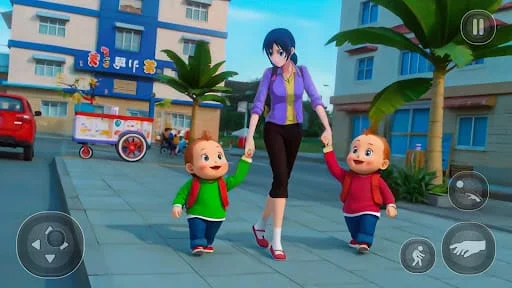 Pregnant Mom Twins Life Sim 3D Screenshot 1