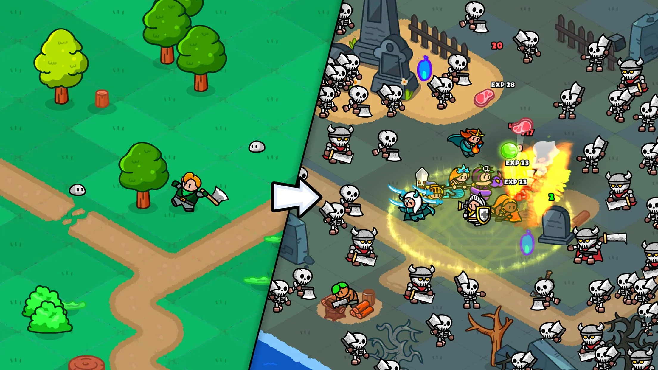 Rumble Heroes - Adventure RPG Screenshot 1
