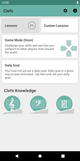 Clefs: Music Reading Trainer Screenshot 1