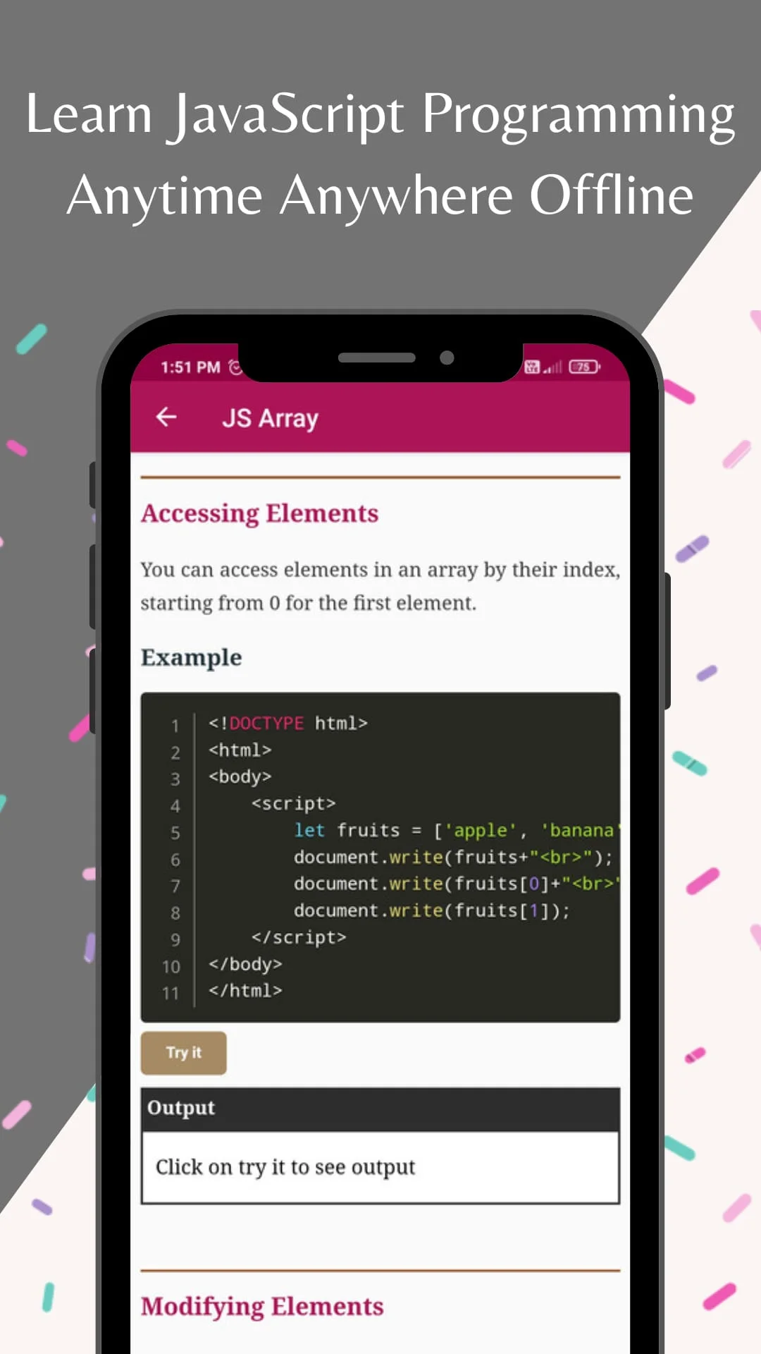 JavaScript Screenshot 2
