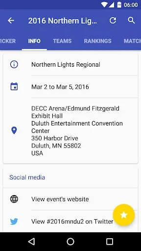 The Blue Alliance Screenshot 2