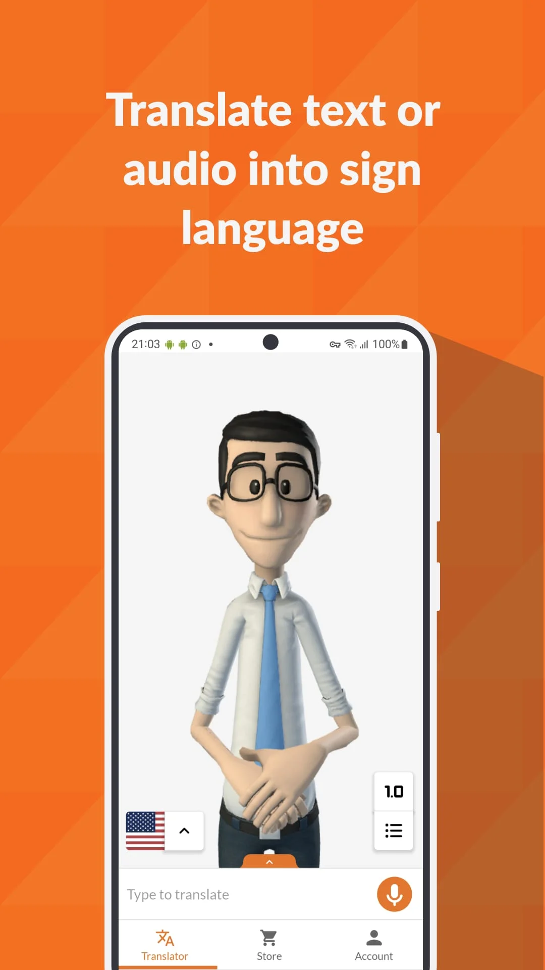 Hand Talk Translator Screenshot 1