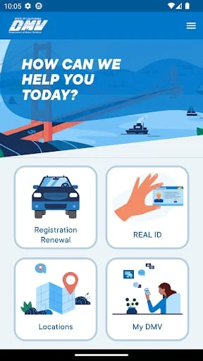 CA DMV Official Mobile App Screenshot 1