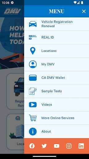 CA DMV Official Mobile App Screenshot 2