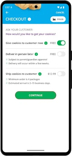 Digital Cookie Mobile App Screenshot 3