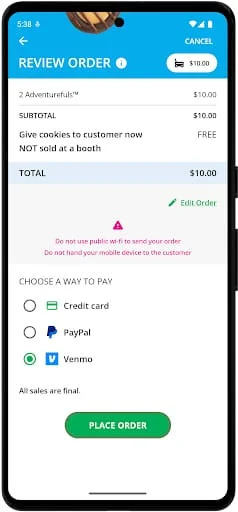 Digital Cookie Mobile App Screenshot 4