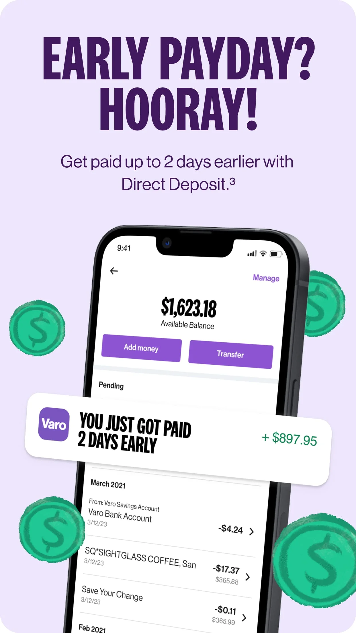 Varo Bank: Mobile Banking Screenshot 2