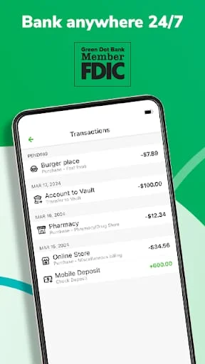 Green Dot - Mobile Banking Screenshot 3