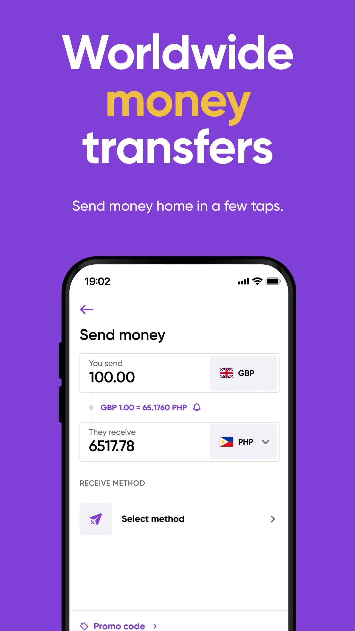WorldRemit: Money Transfer App Screenshot 1