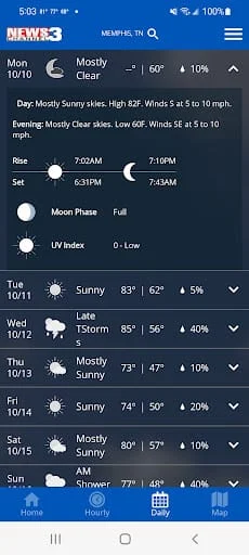 WREG Memphis Weather Screenshot 4