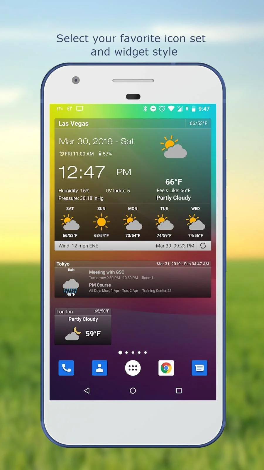 Weather & Clock Widget Screenshot 2