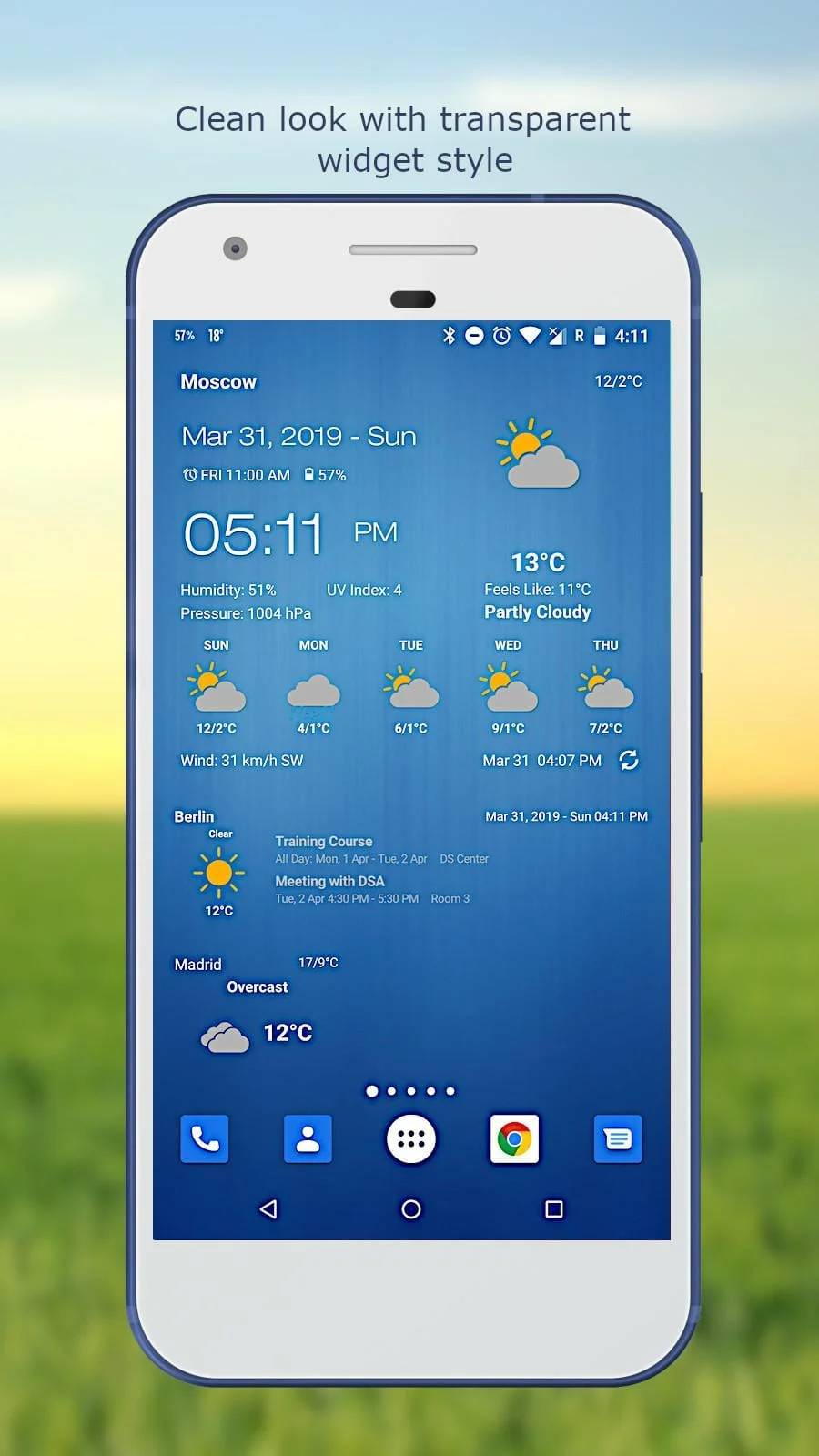 Weather & Clock Widget Screenshot 3