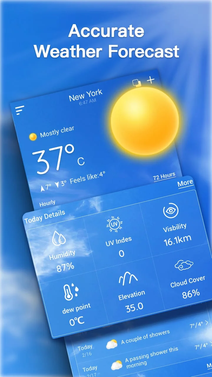 Live Weather Forecast Screenshot 1