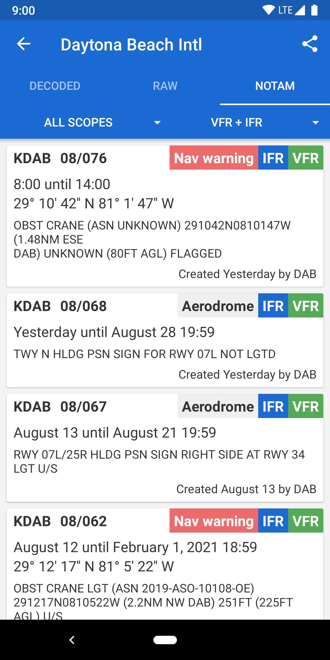 Avia Weather - METAR & TAF Screenshot 4