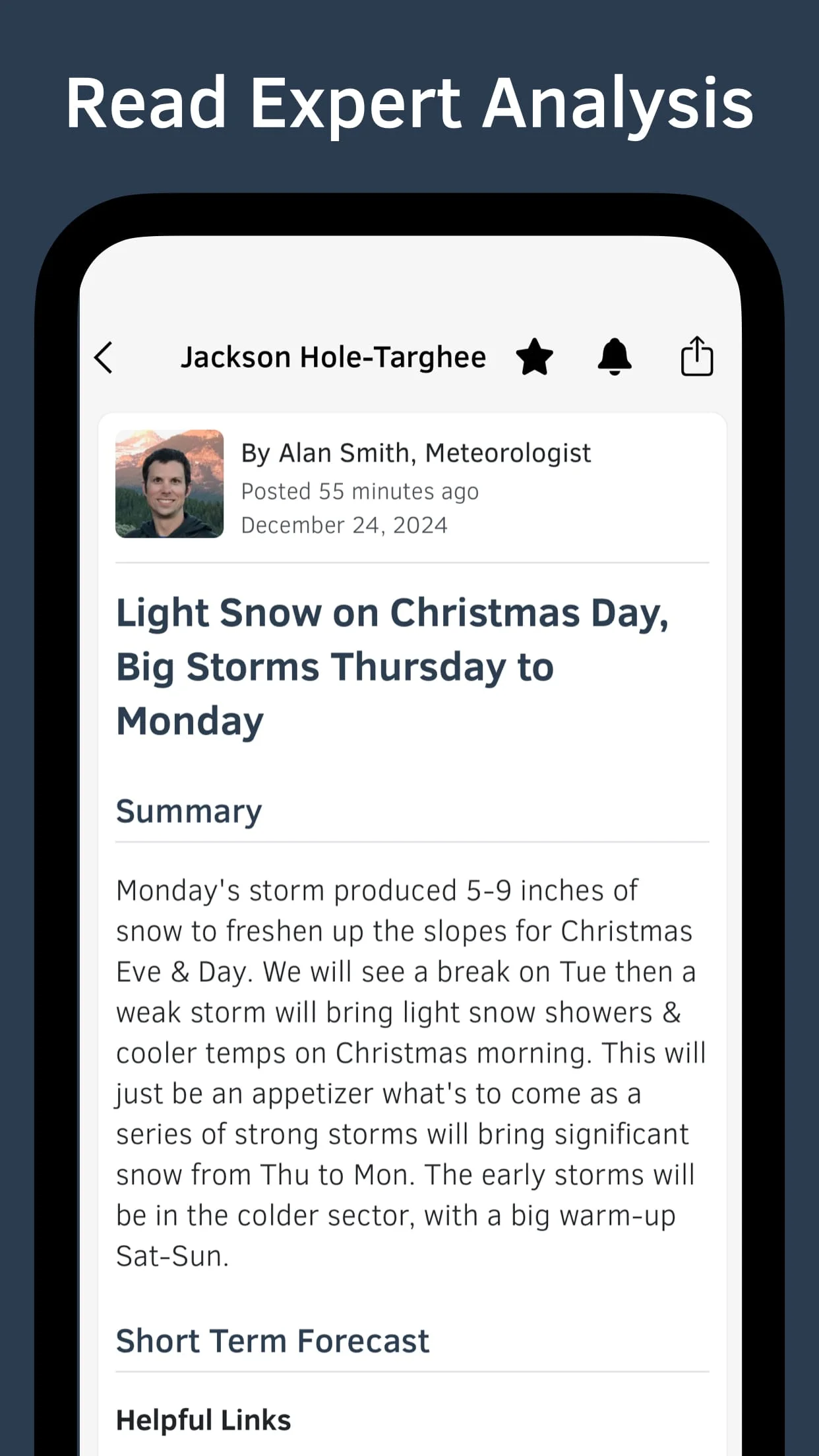 OpenSnow: Snow Forecast Screenshot 4