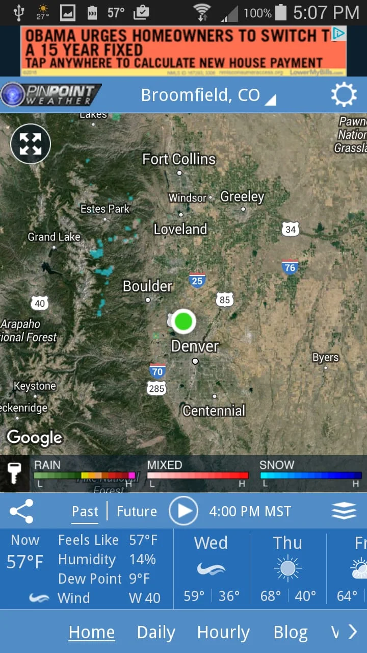 Fox31 - CW2 Pinpoint Weather Screenshot 1