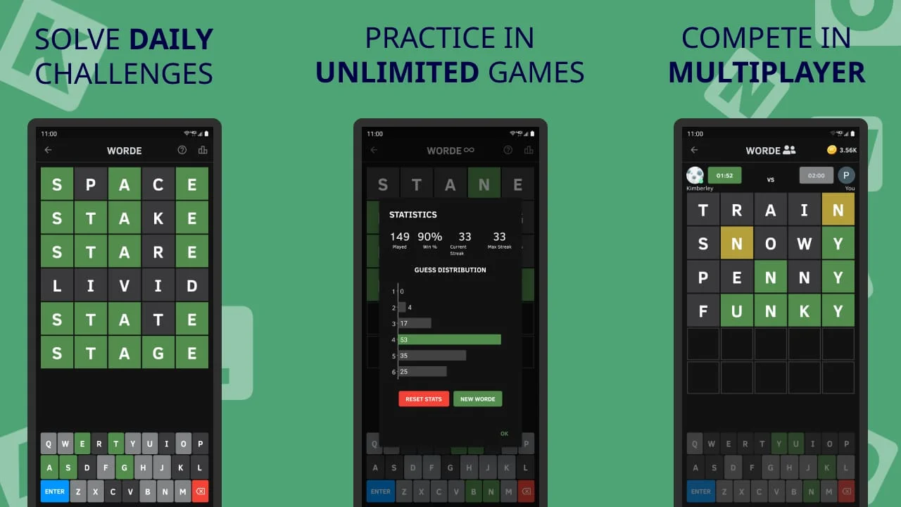 Worde: Daily & Unlimited Screenshot 1
