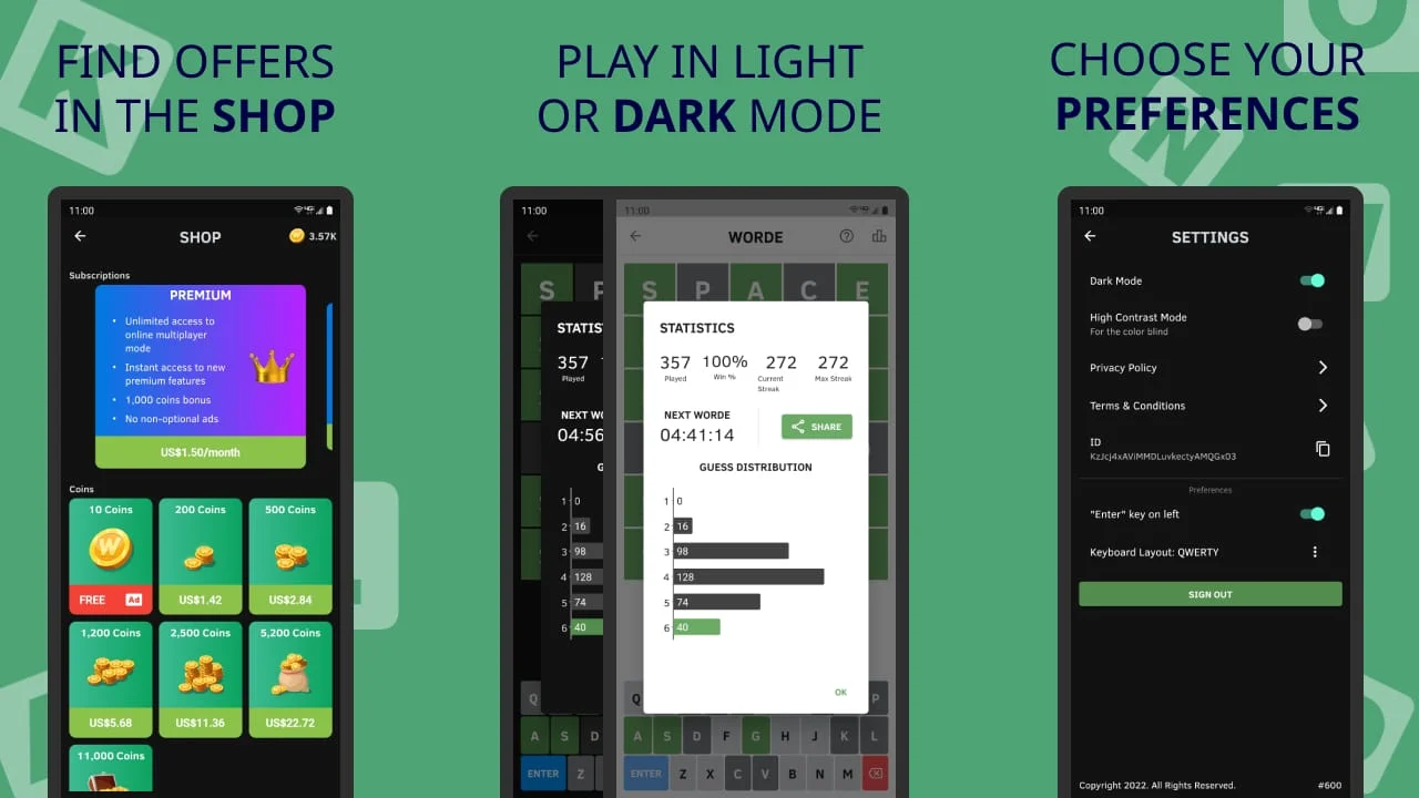 Worde: Daily & Unlimited Screenshot 3