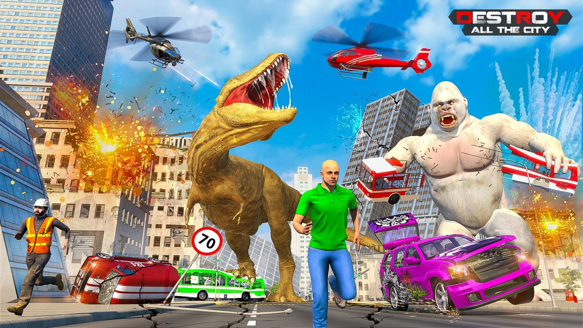 Angry Dinosaur City Rampage Screenshot 3